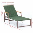 Espreguiçadeira Frésia De Piscina Em Corda Náutica E Alumínio