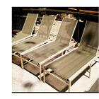 Espreguiçadeira Frésia Sem Braço Alumínio Tela Piscina Praia