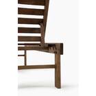 Espreguiçadeira Ilhabela Stain Nogueira de Madeira Marrom 4 Posições Butzke