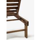 Espreguiçadeira Ilhabela Stain Nogueira de Madeira Marrom 4 Posições Butzke