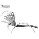 Espreguiçadeira Ipanema 2 Unidades Em Aluminio E Fibra Com Re