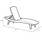 Espreguiçadeira Jaipur Grafite 197 Cm