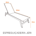 Espreguiçadeira Jeri - Cinza