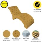 Espreguiçadeira Maca Estofada Relaxante Descanso Suede Joana