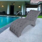 Espreguiçadeira Maca Estofada Relaxante Descanso Suede Joana