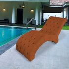 Espreguiçadeira Maca Estofada Relaxante Descanso Suede Joana