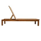 Espreguiçadeira Madeira FSC Tropicália 33x70x196cm Marrom Naterial