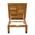 Espreguiçadeira Madeira FSC Tropicália 33x70x196cm Marrom Naterial