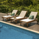 Espreguiçadeira Madeira Dobrável 3 Posições Garopaba 28x65x183cm Marrom Butzke