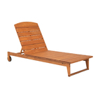 Espreguiçadeira Madeira Marrom 4 Posições 26x65x193cm Yumi Naterial