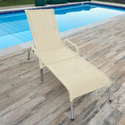 Espreguiçadeira Madrid Em Alumínio Fibra Sintética P/jardim