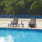 Espreguiçadeira Maresia Dobrável Bronze  31x73x187cm Grosfillex