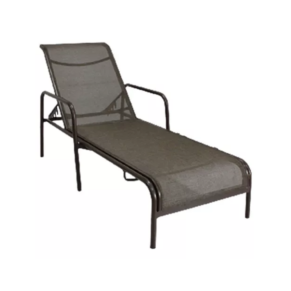 Espreguiçadeira Modelo Sling Em Tela E Alumínio - Nossa Kasa