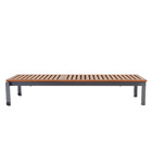 Espreguiçadeira Oris Alumínio e Madeira 197,5x76x100cm Naterial