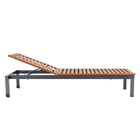 Espreguiçadeira Oris Alumínio e Madeira 197,5x76x100cm Naterial