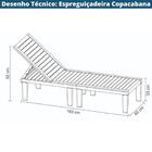 Espreguiçadeira Para Jardim Copacabana Marrom