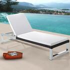 Espreguiçadeira Piscina Luxo Fibra Sintetica Com Almofada