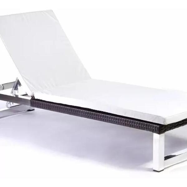 Espreguiçadeira Piscina Luxo Fibra Sintetica Com Almofada