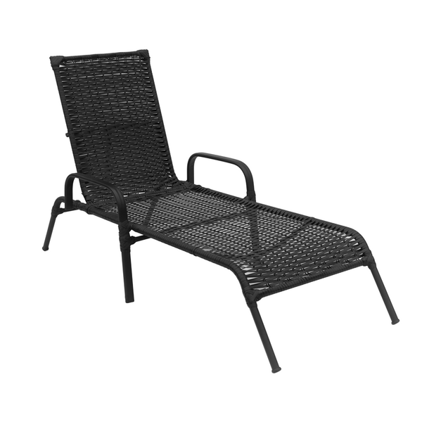 Espreguiçadeira Piscina Reclinável Fibra Sintética Alumínio B