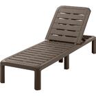 Espreguiçadeira Plástica Dobrável Baru Mocca Rimax