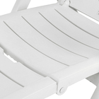 Espreguiçadeira Plástico Maresia 31x73x187cm Branca Naterial