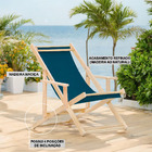 Espreguiçadeira Preguiçosa Adulto Dobrável Madeira Maciça Nat