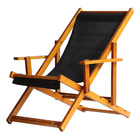 Espreguiçadeira Preguiçosa Dobrável Envernizada Mel Em Madeir