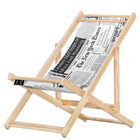 Espreguiçadeira Preguiçosa Dobrável Sem Braço Em Madeira Maci