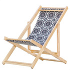 Espreguiçadeira Preguiçosa Dobrável Sem Braço Em Madeira Maci