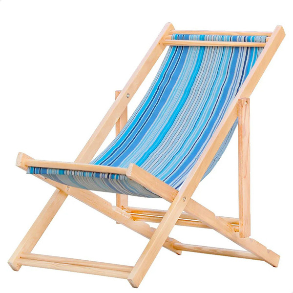 Espreguiçadeira Preguiçosa Dobrável Sem Braço Em Madeira Maci