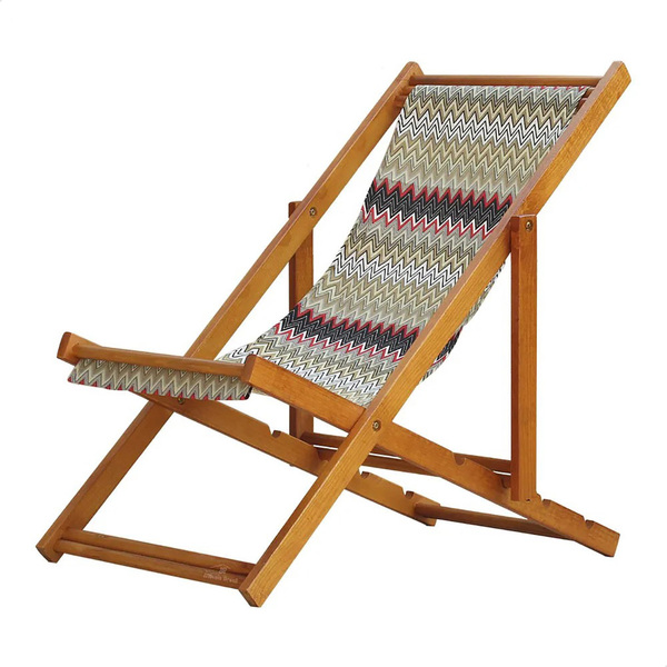 Espreguiçadeira Preguiçosa Dobrável Sem Braço Mel Em Madeira