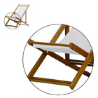 Espreguiçadeira Preguiçosa Dobrável Sem Braço Mel Em Madeira