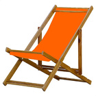 Espreguiçadeira Preguiçosa Dobrável Sem Braço Mel Em Madeira