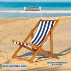 Espreguiçadeira Preguiçosa Dobrável Sem Braço Mel Em Madeira