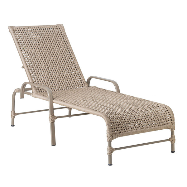 Espreguiçadeira Reclinável Catar Fendi E Corda Náutica Trama