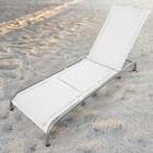 Espreguiçadeira Reclinável Elegance Branca Alumínio