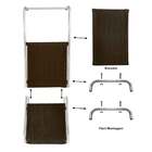 Espreguiçadeira Reclinável Elegance Tabaco Alumínio