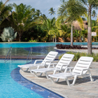 Espreguiçadeira Resina 3 Posições Leblon 28x71x194cm Branco Tramontina