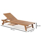 Espreguiçadeira Ripada Para Áreas Externas Em Madeira Eucalip