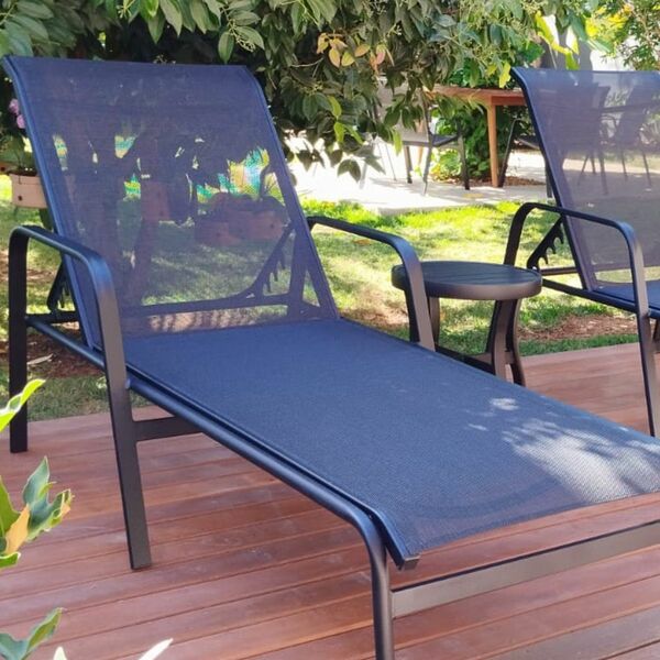 Espreguiçadeira Sling Premium Para Piscina De Alumínio Encost