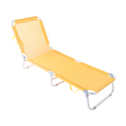 Espreguiçadeira Textil Alumínio com Catraca Amarela Bel Fix