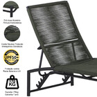 Espreguiçadeira Tokyo Alumínio Corda Náutica Regulagem Trama