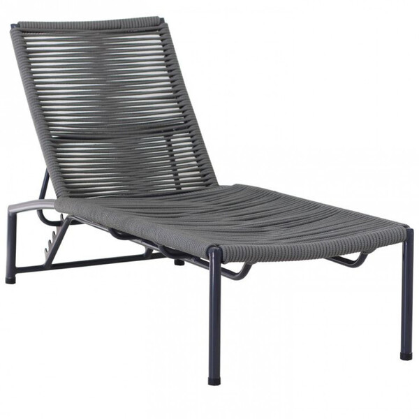 Espreguiçadeira Tokyo Alumínio Corda Náutica Regulagem Trama