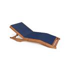 Espreguiçadeira Verano Em Madeira Estofada Desmontável/reclin