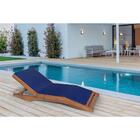 Espreguiçadeira Verano Em Madeira Estofada Desmontável/reclin