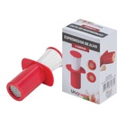 Espremedor Alho Seringa Amassar Cortar Triturar Manual Moer P