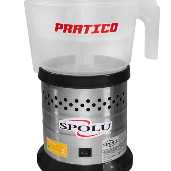 Espremedor De Fruta Prático Caçamba Plástica Transparente - S