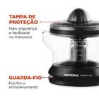 Espremedor De Fruta Premium E-02 Preto - Mondial 110v / 127v