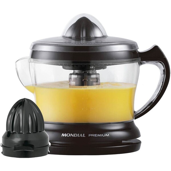 Espremedor De Fruta Premium E-02 Preto - Mondial 110v / 127v