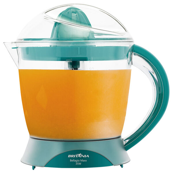 Espremedor De Frutas Britânia Bellagio Maxx Azul Turquesa 220v